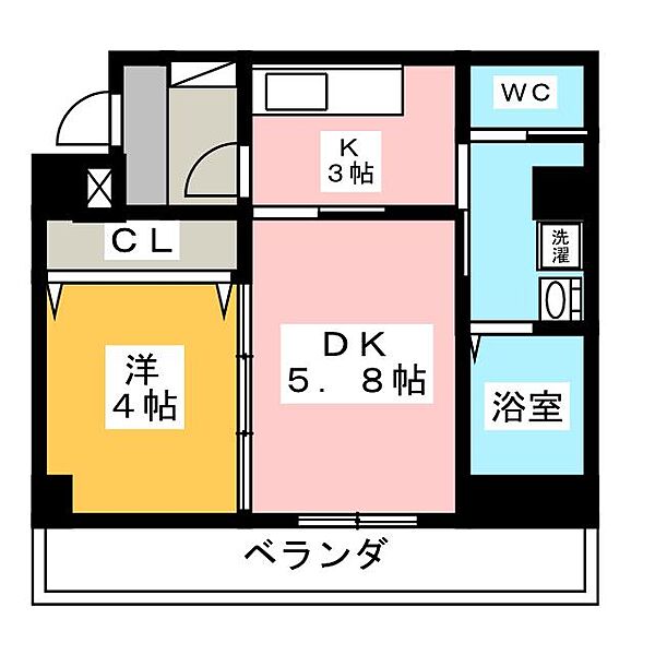 アクアグラス東雲橋 ｜愛知県名古屋市昭和区福江１丁目(賃貸マンション1LDK・3階・37.46㎡)の写真 その2