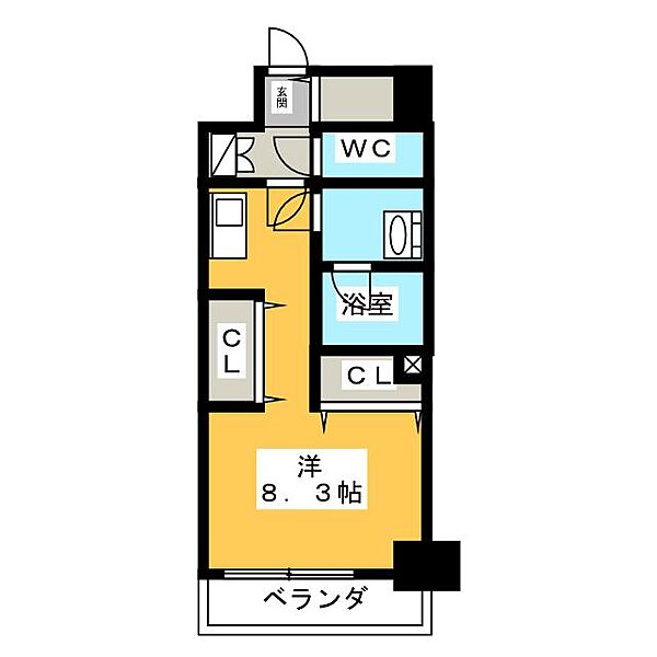 レジーナ鶴舞 ｜愛知県名古屋市中区千代田５丁目(賃貸マンション1R・8階・29.60㎡)の写真 その2