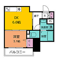 ディアレイシャス東別院II 802 ｜ 愛知県名古屋市中区千代田４丁目10-11（賃貸マンション1DK・8階・28.59㎡） その2