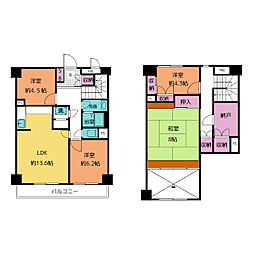 三旺マンション第2新栄 11階4SLDKの間取り