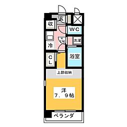 サンタウンミューズ 1Kの間取図画像