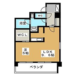 メゾンドオーキッド ワンルームの間取図画像
