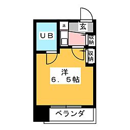 フィールドシティー新栄第1 1Kの間取図画像
