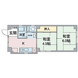 マ・メゾン御器所 2DKの間取図画像