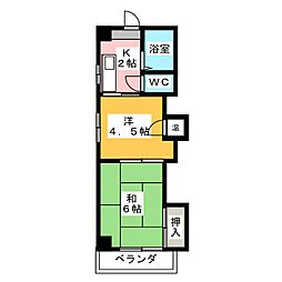 正木ビル 2Kの間取図画像