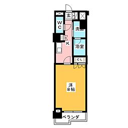 グラン・アベニュー鶴舞公園 1Kの間取図画像