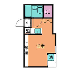 ヴィラカレッジ千代田 ワンルームの間取図画像