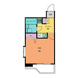 ライオンズマンション上前津 1Kの間取図画像