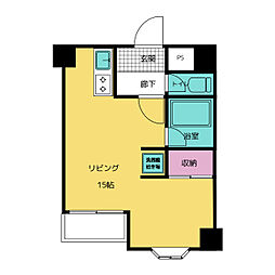 YK50 ワンルームの間取図画像