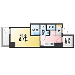 E-city大須 1SKの間取図画像