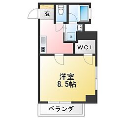 Foresta山西2 1Kの間取図画像