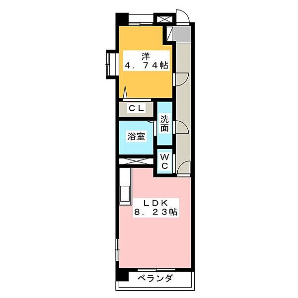 シーアイメゾン山の手 ｜愛知県名古屋市名東区山の手１丁目(賃貸マンション1LDK・3階・35.64㎡)の写真 その2