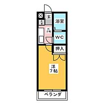 コーポみやび  ｜ 愛知県長久手市上川原（賃貸マンション1K・1階・21.46㎡） その2