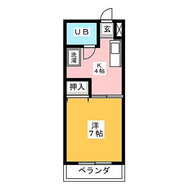 千寿ビル ｜愛知県長久手市戸田谷(賃貸マンション1K・4階・22.98㎡)の写真 その2