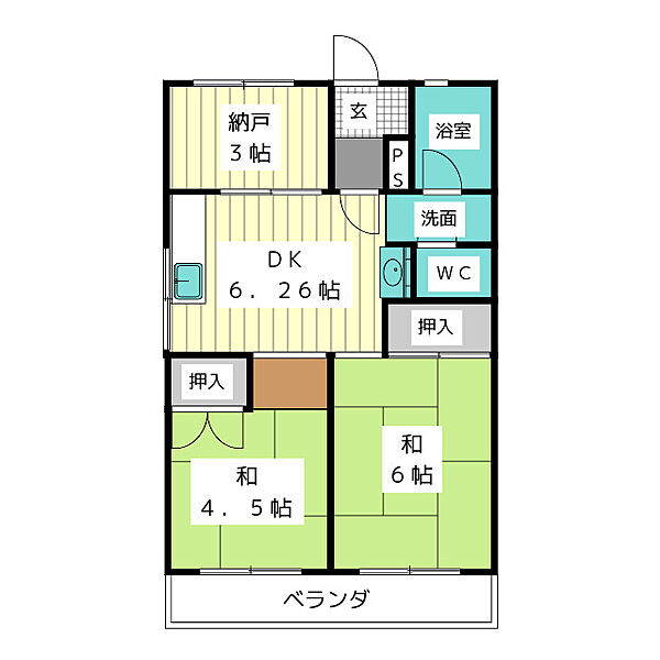 エスパシオ上社 ｜愛知県名古屋市名東区上社２丁目(賃貸マンション2SDK・2階・43.00㎡)の写真 その2