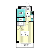 シティ上社  ｜ 愛知県名古屋市名東区上社４丁目（賃貸マンション1K・4階・24.35㎡） その2