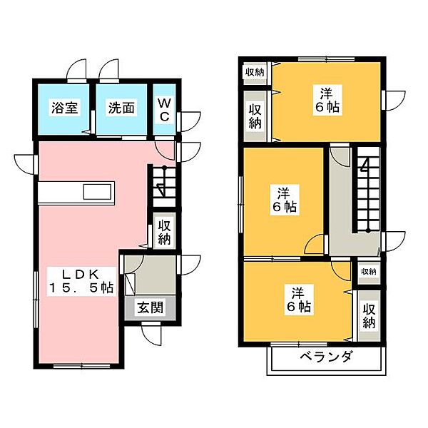 名東区藤森一丁目戸建賃貸A棟 ｜愛知県名古屋市名東区藤森１丁目(賃貸一戸建3LDK・2階・81.56㎡)の写真 その2