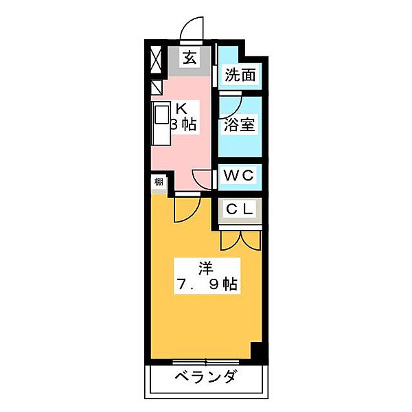 シティライフ望が丘 ｜愛知県名古屋市名東区望が丘(賃貸マンション1K・2階・24.75㎡)の写真 その2