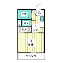 コーポ水野  ｜ 愛知県長久手市前熊西脇（賃貸アパート1K・2階・21.00㎡） その2