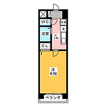 グランメール一社  ｜ 愛知県名古屋市名東区一社２丁目（賃貸マンション1K・3階・23.80㎡） その2