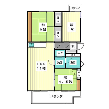 グリーンサイドハウスN棟_間取り_0