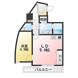 間取図画像 1LDK