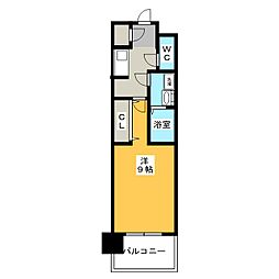S-RESIDENCE本郷2 1Kの間取図画像