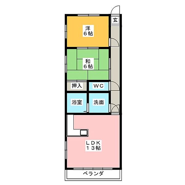 ロワールパークII ｜愛知県名古屋市守山区藪田町(賃貸マンション2LDK・4階・58.88㎡)の写真 その2