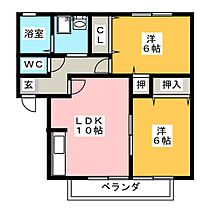 サンパティオ　C棟  ｜ 愛知県名古屋市守山区笹ヶ根１丁目（賃貸アパート2LDK・2階・55.47㎡） その2