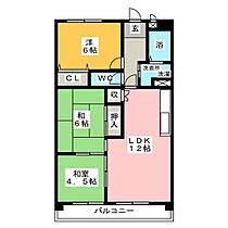 フロイデ  ｜ 愛知県名古屋市守山区中新（賃貸マンション3LDK・2階・65.28㎡） その2