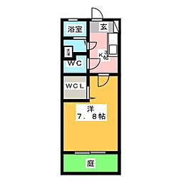 ベラーノ 1Kの間取図画像
