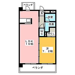 SOLEIL新守山 1LDKの間取図画像