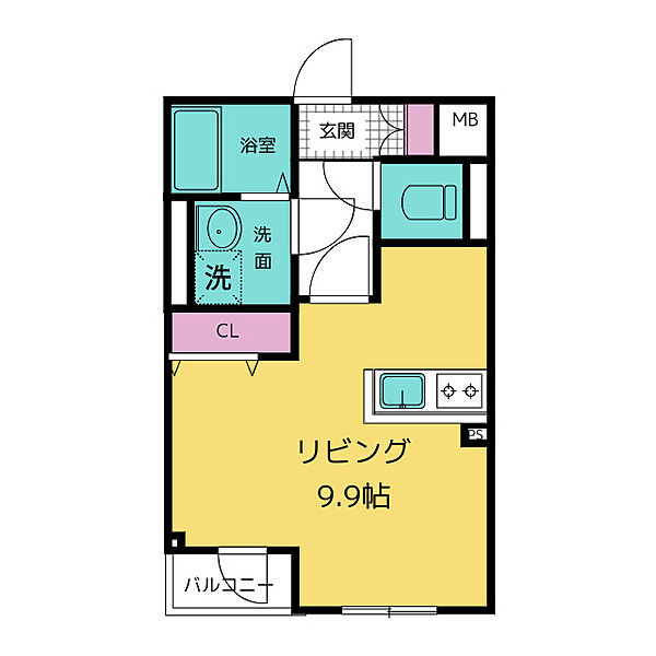 エムズハウス鳴海 305｜愛知県名古屋市緑区鳴海町字宿地(賃貸マンション1R・3階・27.89㎡)の写真 その2