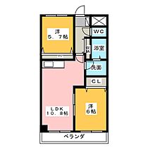 グランベールＣ  ｜ 愛知県名古屋市緑区有松幕山（賃貸マンション2LDK・1階・51.30㎡） その2