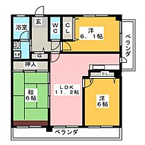 セントラル滝ノ水  ｜ 愛知県名古屋市緑区滝ノ水４丁目（賃貸マンション3LDK・1階・73.18㎡） その2