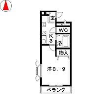 ｔ＆ｍ  ｜ 愛知県名古屋市緑区桶狭間南（賃貸マンション1K・2階・27.72㎡） その2