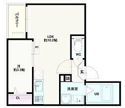 Jack odakaIV 1LDKの間取図画像