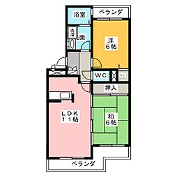グランメール51 2LDKの間取図画像