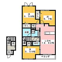 サニープレイス十一屋　Ｅ棟  ｜ 愛知県名古屋市港区十一屋２丁目（賃貸アパート3LDK・2階・73.79㎡） その2