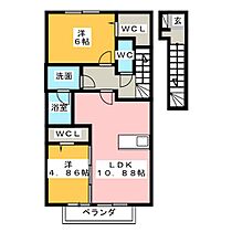 Elvita  ｜ 愛知県名古屋市港区大西２丁目（賃貸アパート2LDK・2階・59.78㎡） その2