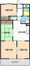 レジデンス光和3 4LDKの間取図画像