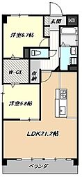 レジデンス光和3 4LDKの間取図画像