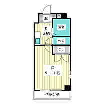 シティ上社  ｜ 愛知県名古屋市名東区上社４丁目（賃貸マンション1K・4階・24.35㎡） その2