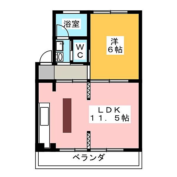 瓶ノ井マンション ｜愛知県名古屋市名東区亀の井２丁目(賃貸マンション1LDK・3階・45.00㎡)の写真 その2