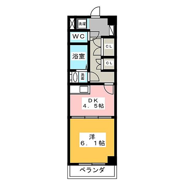 プランドールI ｜愛知県長久手市岩作長筬(賃貸マンション1DK・3階・30.00㎡)の写真 その2