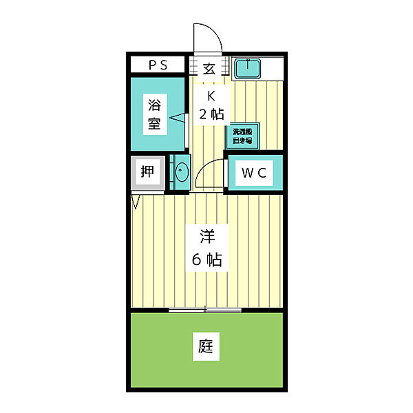 ジュネス社ヶ丘 ｜愛知県名古屋市名東区社が丘２丁目(賃貸アパート1K・1階・20.46㎡)の写真 その2