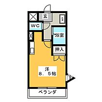 リバーサイド司  ｜ 愛知県長久手市岩作中島（賃貸マンション1R・3階・24.60㎡） その2