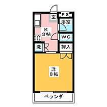 静山荘  ｜ 愛知県長久手市砂子（賃貸マンション1K・3階・22.00㎡） その2