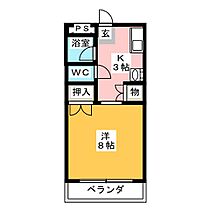 静山荘  ｜ 愛知県長久手市砂子（賃貸マンション1K・2階・22.00㎡） その2