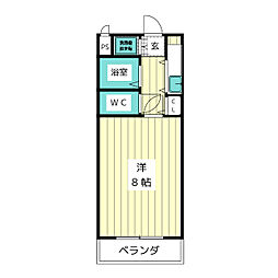 メゾン34 1Kの間取図画像